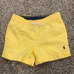 Polo toddler swim trunks.